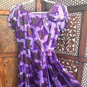 50's Vintage Topsey Fit & Flare Floral Dress